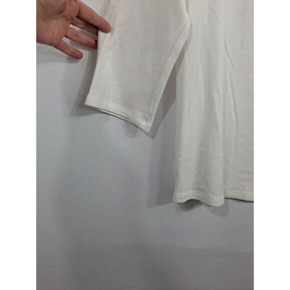 Ladies V NECK Pullover Top NWT.   White, Size XXL. - Picture 9 of 9